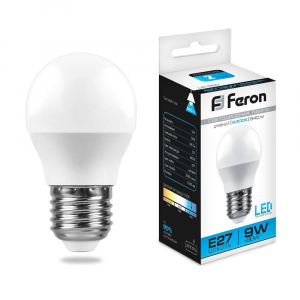 Лампа светодиодная Feron E27 220В 9Вт 4000 K LB-550 25806