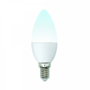 Led-c37-6w/nw/e14/fr/mb plm11wh лампа светодиодная. форма «свеча», матовая. серия multibright. белый свет (4000K). 100-50-10. Картон. ТМ Uniel., 1шт, UL-00002374