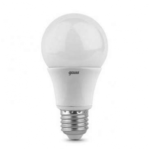 Лампа светодиодная A60 7Вт грушевидная 4100К белый E27 710лм 150-265В GAUSS 102502207, 1шт RS-GAUSS-102502207
