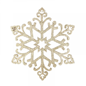 NEON-NIGHT Елочная фигура "Снежинка"Снегурочка", 81 см, золотой