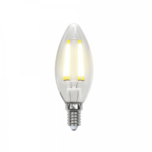 Led-c35-7,5w/nw/e14/cl gla01tr лампа светодиодная. форма "свеча", прозрачная. серия air. белый свет (4000K). Картон. ТМ Uniel, 1шт, UL-00003247