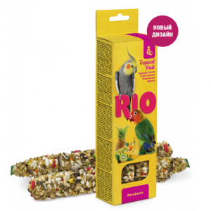 RIO Палочки для средних попугаев (с тропическими фруктами), 150 гр