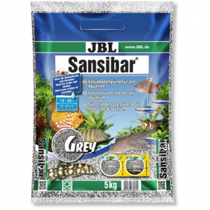 JBL Sansibar Grey Декоративный аквариумный грунт, серый, фракция 0,2-0,6 мм, 5 кг