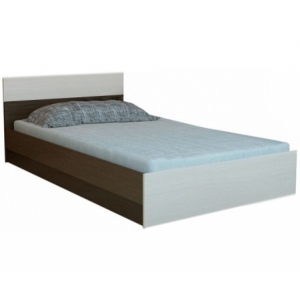 Полутораспальная кровать Горизонт МФ Юнона венге/дуб 120х200 см