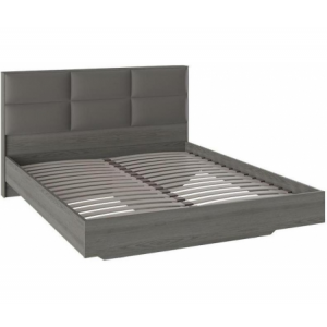Двуспальная кровать ТриЯ с мягким изголовьем «Либерти» СМ-297.01.001