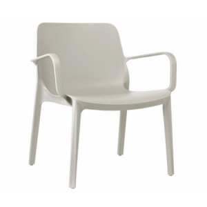 Пластиковое кресло Scab design Ginevra lounge тортора