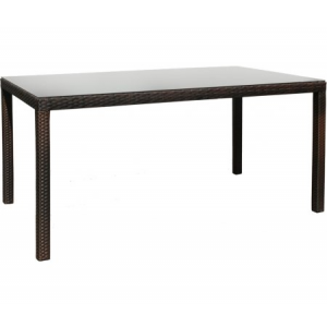 Плетеный Joygarden стол Milano 150 см темно-коричневый