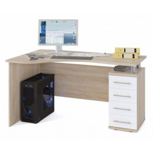Компьютерный стол Сокол КСТ-104.1 Сонома/Белый