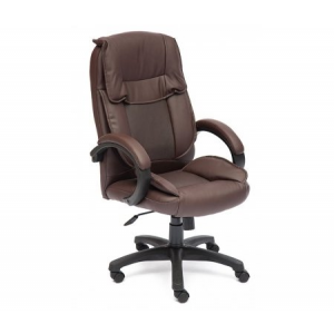 Компьютерное кресло Тетчер Oreon коричневое перфорированное 36-36 / 36-36 / 06 кожзам