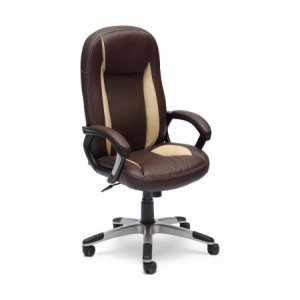 Кресло Тетчер BRINDISI коричневый / бежевый / коричневый перфорированный