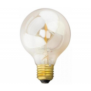 Лампа накаливания CITILUX G8019G40 40Вт Е27 декоративная "Шар" янтарная колба