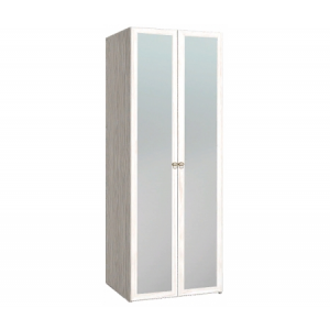 Шкаф для одежды Арника Бриз 54 с зеркальным фасадом бодега светлый