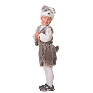 Карнавальный костюм Заяц серый (мех) Батик