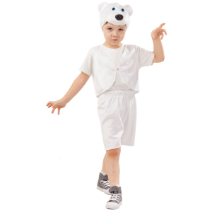 Карнавальный костюм Медведь белый Умка Батик