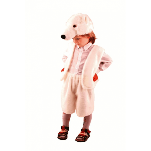 Карнавальный костюм Медведь полярный (премьер-мех) Батик