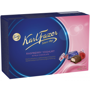 Шоколадные конфеты Karl Fazer с начинкой из малинового йогурта