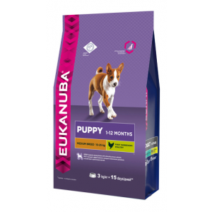 Eukanuba Puppy Medium корм для щенков средних пород