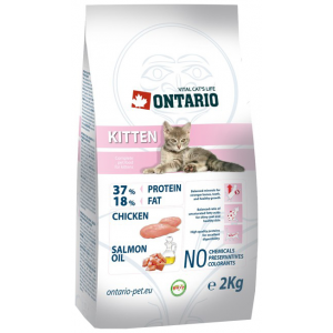 Корм сухой Ontario "Kitten" для котят с курицей