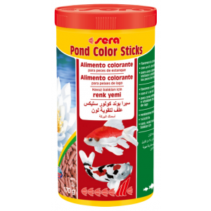 Корм для прудовых рыб Sera COLOR STICKS, для улучшения окраска, палочки, 1 л