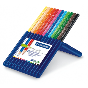 Карандаши цветные Ergosoft трехгранные 12 цв. Staedtler