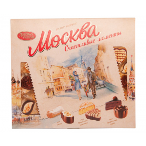 Набор конфет Москва Счастливые моменты Красный Октябрь