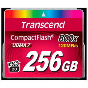 Карта памяти TRANSCEND CompactFlash 256GB Ultra Speed 800X TS256GCF800