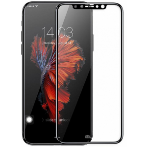 Защитное стекло Baseus для Apple iPhone X Black