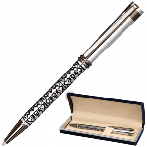 Подарочная шариковая ручка Galant «Locarno» 141667 Серебристый/Черный
