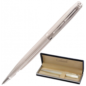 Подарочная шариковая ручка с гравировкой Galant «Royal Platinum» 140962 Серебристый