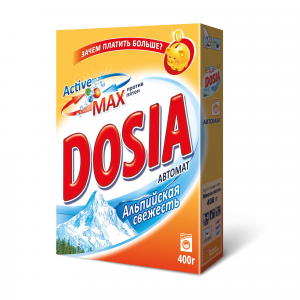 Порошок для стирки Dosia active max альпийская свежесть автомат 400 г