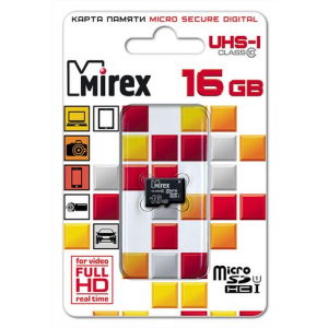 Карта памяти MIREX Micro SDHC 16GB