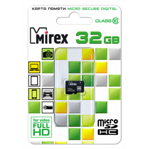 Карта памяти MIREX Micro SDHC 32GB