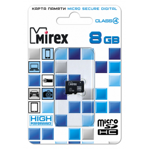 Карта памяти microSDHC MIREX 8GB (class 10)