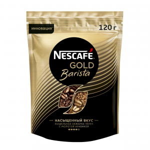 Кофе растворимый Nescafe gold barista сублимированный с молотым мягкая