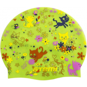 Шапочка для плавания Atemi PSC307 салатовая детская