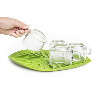 Сушилка для посуды Qualy Lotus QL10166-GN Зеленая