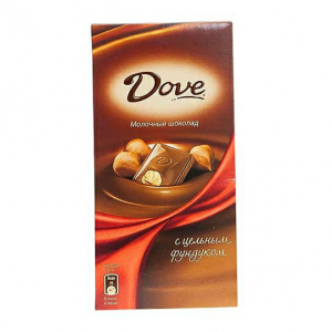 Шоколад Dove Молочный с Цельным Фундуком