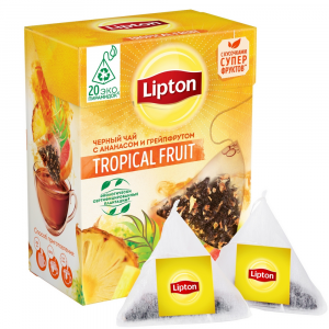 Чай черный Lipton tropical fruit в пакетиках