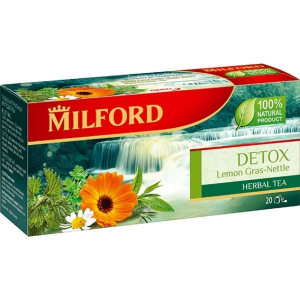 Напиток чайный Milford detox лемонграсс и крапива в пакетиках