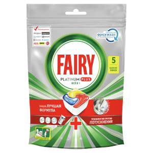 Капсулы Fairy Platinum Лимон для посудомоечной машины