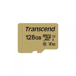 Карта памяти microSDXC UHS-I U3 TRANSCEND 500S 128 ГБ 95 МБ/с Class 10 TS128GUSD500S
