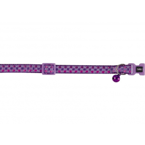 Ошейник для кошек Nobby КАРО полиэстер, фиолетовый, 20-30 см