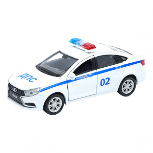 Модель машины Welly LADA Vesta Полиция ДПС 1:34-39