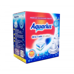 Таблетки для посудомоечной машины "Aquarius All in1", mega