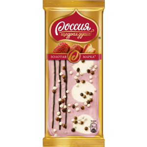 Шоколад Россия Щедрая душа золотая марка дуэт в клубничном