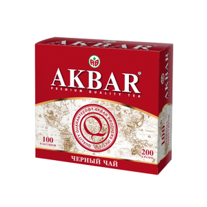 Чай черный Akbar цейлонский классический 100 пакетиков