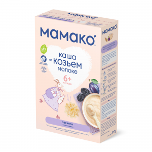 Каша МАМАКО ' Молочная овсяная на козьем молоке с черносливом (с 6 месяцев)