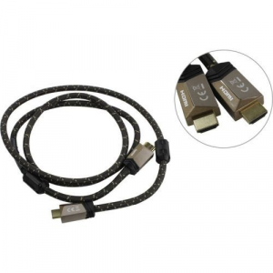 Кабель аудио-видео HAMA Premium, HDMI (m) HDMI (m) ver 2.0, 1.5м, ф/фильтр, [00122210]