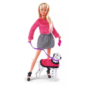 Кукла Simba Штеффи на прогулке с далматинцем 29 см