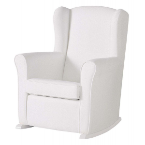 Кресло-качалка Micuna Wing/Nanny Relax white/white искусственная кожа